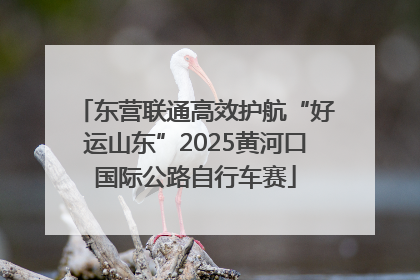 东营联通高效护航“好运山东”2025黄河口国际公路自行车赛